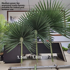 Bán buôn Scandinavian phong cách nhân tạo màu xanh lá cây hướng dương và Lá Cọ cây trong nhà ngoài trời trang trí nội thất - Product Image 1