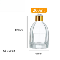 Bouteille diffuseur d'arômes en verre dégradé ambre-vert vide pour bâtonnets parfumés, 60 ml, 150 ml – Grande Vente