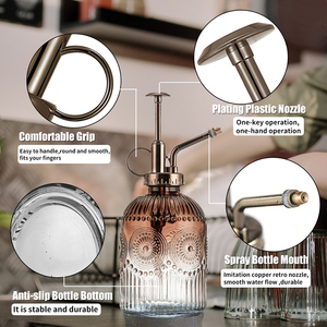 Regadera Metálica Pequeña <span class=keywords><strong>de</strong></span> 1000 ml <span class=keywords><strong>con</strong></span> Rociador <span class=keywords><strong>de</strong></span> Vidrio <span class=keywords><strong>de</strong></span> 360 ml <span class=keywords><strong>para</strong></span> <span class=keywords><strong>Plantas</strong></span> <span class=keywords><strong>de</strong></span> Interior, Suculentas, Cactus, Plántulas y Bonsáis - Product Image 3