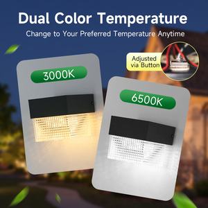 Lampu Dinding tenaga surya desain persegi, lampu dinding luar ruangan/lampu gerbang pemasangan mudah tahan air kualitas tinggi - Product Image 3