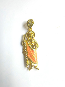 Pendentif Hip-Hop pour Enfants en Gros, Breloque Jude en Tissu Vert avec Perle Plaqué Or pour Fêtes - Product Image 5