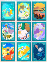 Cartes à collectionner YS mignonnes de dessins animés, figurine mini Eevee, ornement de bureau multifonctionnel, jouet de jeu Go et Ludo