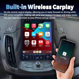 Lecteur vidéo de navigation, écran Tesla 10,4 pouces, autoradio pour Ford Kuga C-max Escape 2013 2015 2018, Android 13, unité principale, CarPlay, GPS - Product Image 6