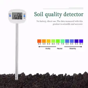 أصائص زرع الحدائق والمروج اختبار التربة التربة الرطوبة متر اختبار النبات الاستشعار الفولاذ المقاوم للصدأ ميزان الحرارة الرقمي
