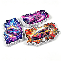 Pegatinas Personalizadas con Impresión de Diseños Lindos, Pegatinas de Vinilo Kawaii Resistentes al Agua, Pegatinas Adhesivas de PVC con Logotipo Troquelado, Brillantes y Holográficas