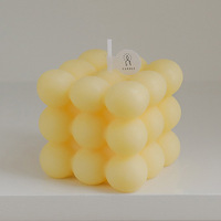 Nouvelles idées de produits 2026 Prix de gros Ensemble de bougies parfumées personnalisées Petite bougie parfumée en forme de cube à bulles