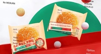 Hamburger Embryon Pain Embryon Hamburger Bun Petit Déjeuner Burger Petit Déjeuner Nutritionnel Frais Petit Déjeuner Prêt à Manger Embryon de Pain