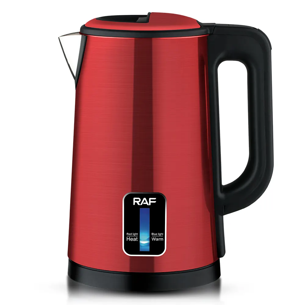 Raf Brand Water Boilers Double Wall Stainless Steel insulation Cool Touch 2L Tea Electric Kettles With Keep Warm Function