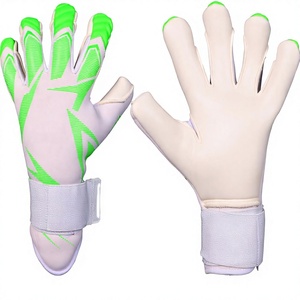 <b>Elite</b> Soccer Goalkeeper Gloves Leather Custom Logo Professional Football Goalie Gloves Non-Slip Breathable Adjustable Wrist - Product Image 1