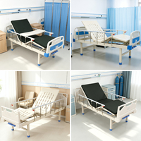 Lit de soins aux personnes âgées antidérapant et stable, structure métallique renforcée, barre latérale pliable, roue personnalisée pour personnes alitées à long terme