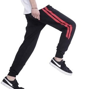 Wholesale Men's French Terry Custom Striped Jogger Sweatpants With Your Own Logo - Product Image 1