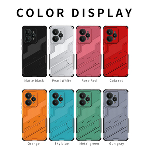 Hibrid TPU PC darbeye telefon kılıfı braketi standı tutucu ile arka kapak kılıf için OPPO <span class=keywords><strong>Realme</strong></span> 15 5G cep telefonu kılıfları telefon kılıfı s - Product Image 6