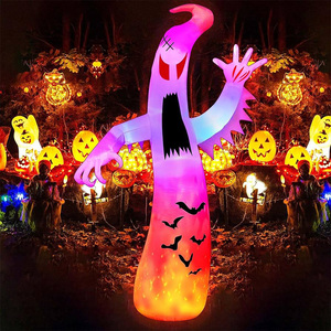 2024 trang trí ngoài trời được xây dựng trong Phát Sáng Led ánh sáng bơm hơi ba lớp bí ngô Halloween mô hình ma - Product Image 1