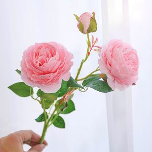 Flores de Peonía Artificiales al por Mayor, Flores de Tela de Seda para Decoración de Bodas, Adorno de Mesa para el Hogar, Arreglo Floral Realista, Regalo para Niñas - Product Image 4