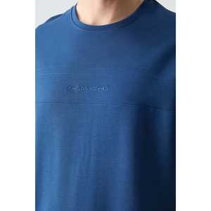 ชุดกางเกงขาสั้นโอเวอร์ไซส์ผ้าฝ้ายสำหรับผู้ชายของพาร์ลิเมนต์สีน้ำเงินพื้นฐาน 85257 - Product Image 5