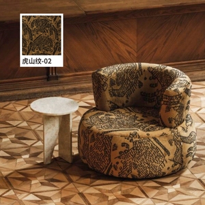 Tela Jacquard para Muebles Gauck, Resistente a la Abrasión, Transpirable, con Patrón Antiguo de Chenilla Teñida con Hilo - Product Image 4