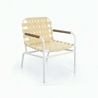 Chaises en corde pour l'extérieur Table et chaises d'extérieur Ensemble de jardin Chaises de jardin en aluminium