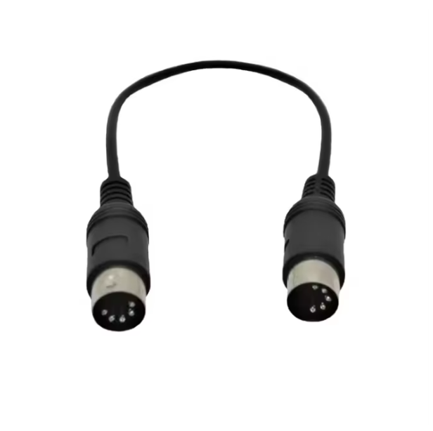 Wavelink 1m MIDI DIN 5Pin Male to Male Braid Shielded Copper Conductor Extension Cable for Audio/Video Transmission CE for