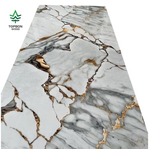 Foglio in PVC Effetto Marmo Realistico Stampato UV da 3mm Selezionato <span class=keywords><strong>a</strong></span> Mano con Sigillatura Resistente all'Acqua <span class=keywords><strong>per</strong></span> Pareti di Ville di Lusso e <span class=keywords><strong>Interni</strong></span> di Hotel - Product Image 1