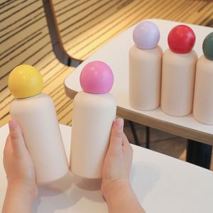 Custom logo 400ml 500ml Double Wall Insulated Gift Vacuum Flask 17oz Students Bowling Shaped Stainless Steel Sports Water Bottle - Product Image 5