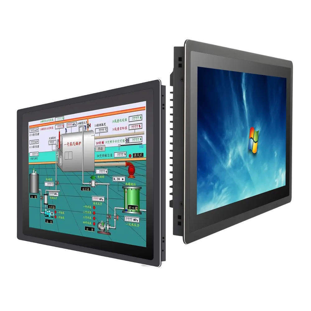 Panel de ordenador capacitivo con pantalla táctil, Control Industrial, Ip65, Pc integrado, Android, tableta Industrial resistente al agua de 18,5 pulgadas