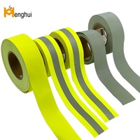 Ruban de transfert thermique réfléchissant HengHui HFA501 en vinyle argenté PES déchirable de 2,5 cm, rétro-réflectivité 480 cd/(lmm) pour