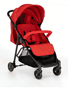 Passeggino Pieghevole <span class=keywords><strong>con</strong></span> Una Mano, <span class=keywords><strong>Telaio</strong></span> in Acciaio ad Alto Tenore <span class=keywords><strong>di</strong></span> Carbonio EN1888, Imbracatura a 5 Punti, Bracciolo Rimovibile per 0-36 Mesi - Product Image 3