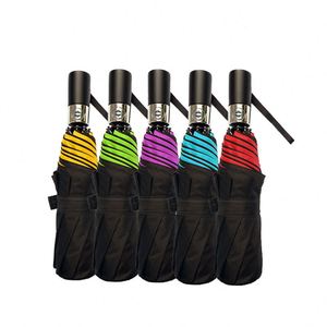 Paraguas Plegable Automático de 8 Varillas con Personalización para Publicidad Empresarial y Regalos, Directo del Fabricante - Product Image 1