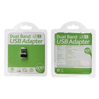 Jue Hong 600Mbps USB 2.0 adaptateur réseau filaire 802.11 AC double bande Mini WiFi Dongle d'affichage pour ordinateur portable certifié ROHS 5GHz