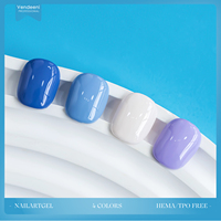 Vendeeni - Juego de Esmaltes de Uñas en Gel UV LED de 4 Colores, Semipermanentes, Sin HEMA, TPO, Marca Privada Personalizada, Suministros Profesionales para Uñas
