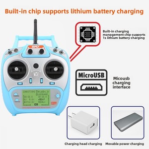 Télécommande bidirectionnelle WFLY ET08A 2,4 GHz 8 canaux avec récepteur pour drone FPV et simulateur d'avion modèle - Product Image 1
