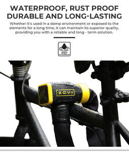 Chaîne de moto en acier trempé sur mesure ZOVII, longueur 1200 mm, alarme intelligente antivol, cadenas de chaîne pour scooter, cadenas de chaîne IP67/CE - Product Image 5