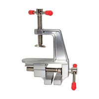 Mini étau d'établi multifonctionnel pour travaux domestiques, pince plate en alliage d'aluminium, fixation de serrage pour le travail du bois
