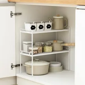 家庭用ユーティリティキャビネットオーガナイザーホルダー積み重ね可能収納キッチン用品