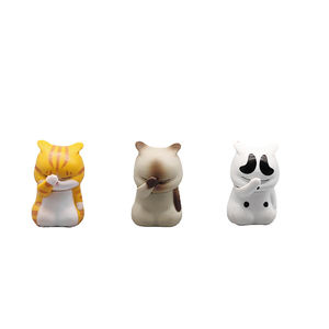 Figurine de chat Miniature, modèle de dessin animé, jouet poupées de chat, vente en gros, figurines de chat en PVC - Product Image 6