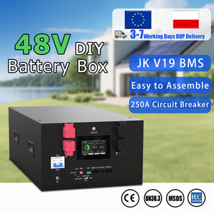 กล่องแบตเตอรี่แบบ DIY สำหรับประกอบเอง 48V แบบซ้อนได้ ของโปแลนด์ พร้อมส่ง (DDP)  51.2V 16S กล่องโลหะสำหรับระบบกักเก็บพลังงานแสงอาทิตย์ภายในบ้าน ชุดแบตเตอรี่ LiFePO4 แบบแท่งปริซึม - Product Image 1