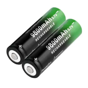 100% nuovo 18650 3.7V 9800mAh Batteria Ricaricabile Per La Torcia Elettrica Della Torcia del faro del Li-Ion Batteria Ricaricabile di trasporto di goccia