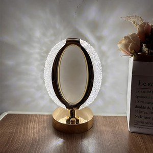 Lámpara de mesa LED de lujo, luz de noche moderna de Cristal, Control táctil para decorar dormitorio, restaurante y Bar - Product Image 5