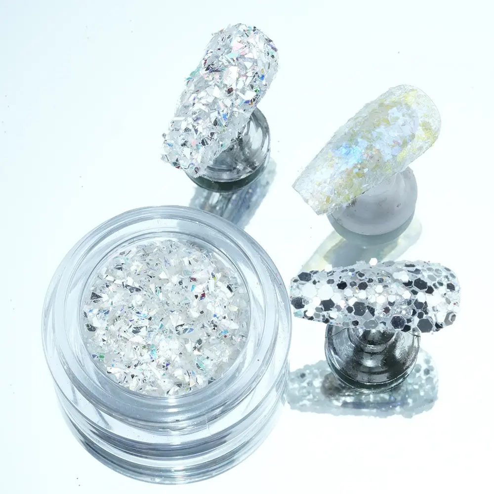 New Product Ideas 2023 Cheaper Private Label Chunky Glitter Sequins Powder Shiny Glitter Nail Art Bulk