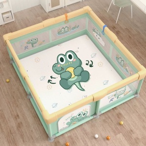 Parque infantil para bebés para uso en interiores, valla de seguridad para el suelo para espacios pequeños, valla de tela para caminar para niños pequeños para uso doméstico - Product Image 1