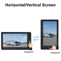 PJAUTO 7 pouces haute compatibilité vue arrière inversée bouton unique Heavy Duty LCD vue arrière véhicule voiture camion Bus moniteur