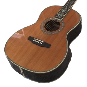 OO42 Acoustic Guitar by for Brand <b>Top</b> Solid Body with Elegant Flower Inlay Mahogany Back/Side Fingerboard Free - Product Image 1