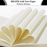 Carnet de notes A5 personnalisé à couverture rigide, papier épais 100 g/m², 80 feuilles, avec élastique et porte-stylo, logo personnalisé, vente en gros pour bureau et école