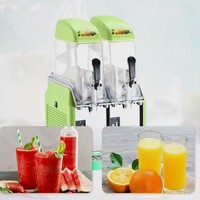 Machine à boissons froides commerciale en acier inoxydable pour granités et smoothies, à cylindre simple/double/triple
