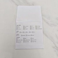 Sac en papier d'emballage pour lentilles optiques personnalisées, papier d'art 157 g/m², enveloppe 9*9 cm d'emballage