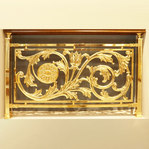 Maniero personalizzato Hotel Villa nuovo Design rame metallo balaustre corrimano migliore <span class=keywords><strong>ringhiera</strong></span> delle scale - Product Image 6
