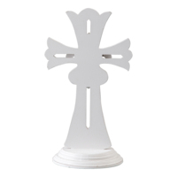 Ferme luxe bois croix ornement à la main église table rustique en bois croix religieuse debout croix décoration de Table