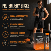 Bâtonnets de gelée protéinée personnalisés en marque blanche OEM – Compléments nutritionnels sportifs énergisants pré-entraînement