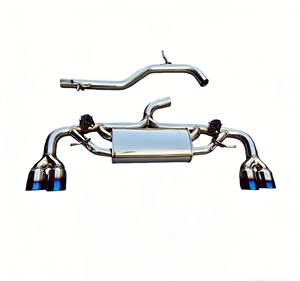 Système d'échappement sport durable avec silencieux à valve pour <span class=keywords><strong>Audi</strong></span> <span class=keywords><strong>TT</strong></span> 2.0T 2015-2019, en acier inoxydable 304, à quatre sorties, pour un son de voiture de sport performant - Product Image 1