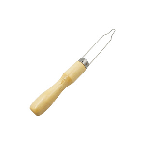 Quick Button <b>Threading</b> <b>Tool</b> Wooden Handle Large Small Size For Sewing Diy Garment Processing Equipment - Product Image 3